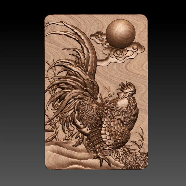 High Quality Cock 3D model relief STL file format for cnc router carving and engraving artcam aspire | Инструменты