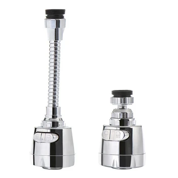 

New Flexible Tap Faucet Extender Stainless Steel 360 Rotating Aerator Faucet Filter Adapter Spray Head Kitchen Bath Accessories