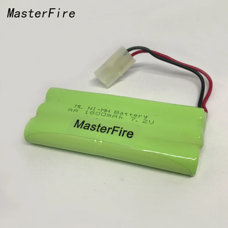 Аккумулятор MasterFire 7,2 V 1800mAh 6x AA Ni-MH с разъемом Tamiya для радиоуправляемых автомобилей, радиоуправляемых лодок, радиоуправляемых игрушек