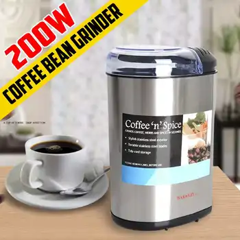 

Coffee Grinder Electric Mini Coffee Bean Grinder Coffee Beans Multifunctional Home Coffeeware Machine Kitchen Tool 200W 220-240V