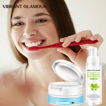 

VIBRANT GLAMOUR Probiotics Teeth Whitening Powder Remove Plaque Stains Fresh Breath Balance Dental Flora Maintain Oral Care 50g