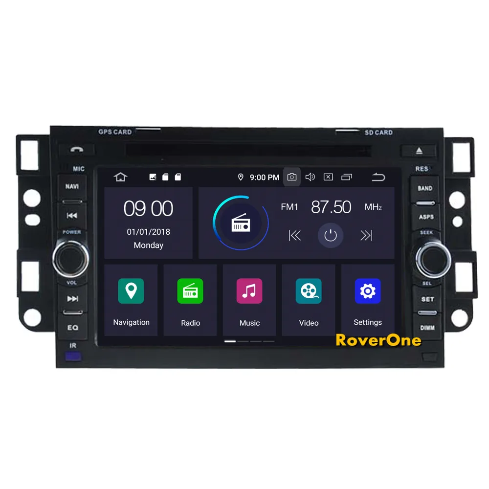 Excellent RoverOne Car Multimedia System For Chevrolet Epica Aveo Lova Captiva Spark Optra Tosca Kalos Matiz Spark Android 9.0 DVD Radio 6