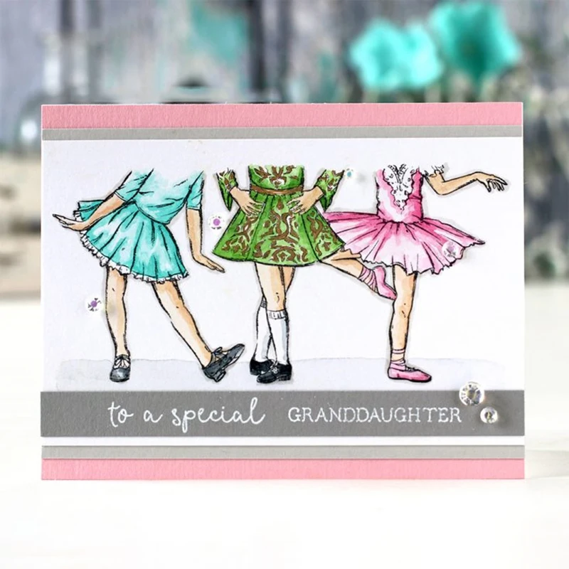 CH Three Dressed Girls металлические Вырубные штампы и штамп для скрапбукинга практичная ручная работа DIY альбом декор карты Ремесло штампы