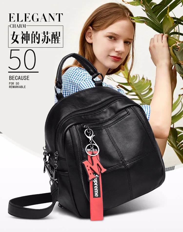 

On sale New 2019 Women ladies PU Leather small Backpacks for Teenage Girls Female School Shoulder Bag bag pack mochila