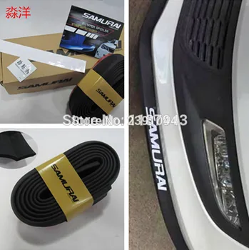 

Universal Bumper lip Samurai Rubber Skirt 2.5M Length TPVC Lip Skirt Protector Universal Car Front Lip Bumper Rubber Strip
