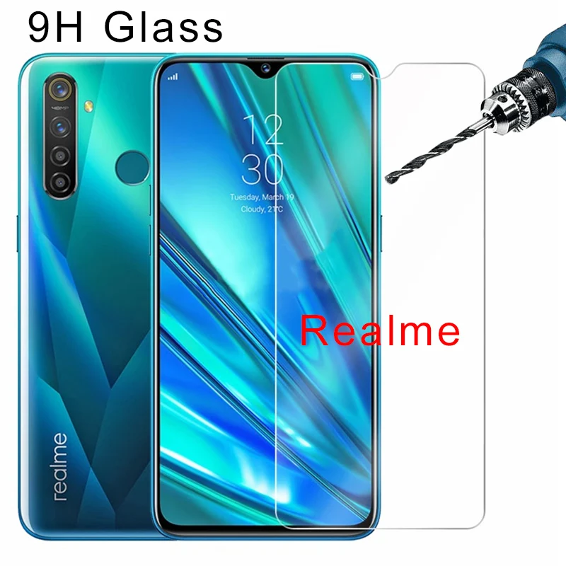 

Transparent Screen Protector for Realme 5 Pro 5Pro 9H HD Hard Tempered Glass for Realme 3 Pro 3i 1 2 Protective Glass Phone Film