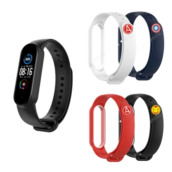 

Sports Watchstrap For Xiaomi Mi Band 5 Soft Bracelet Silicone Wrist Strap Smart Watch Accessories For Mi Band 5 NFC Wristband