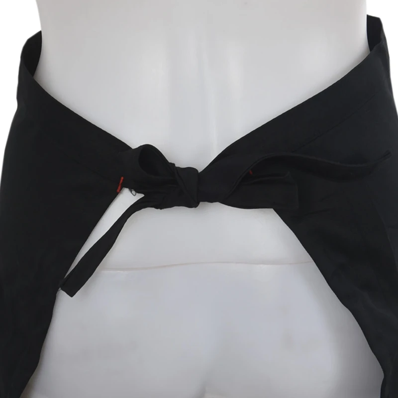 Universal Half Short Apron for Kitchen Cooking Bar Cafe Pub Waiter- black