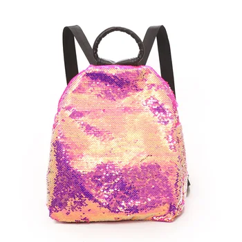 

WOMEN'S Bag New Style Fashion Cool Solid Color Sequin Backpack Shoulder Bag Handbag