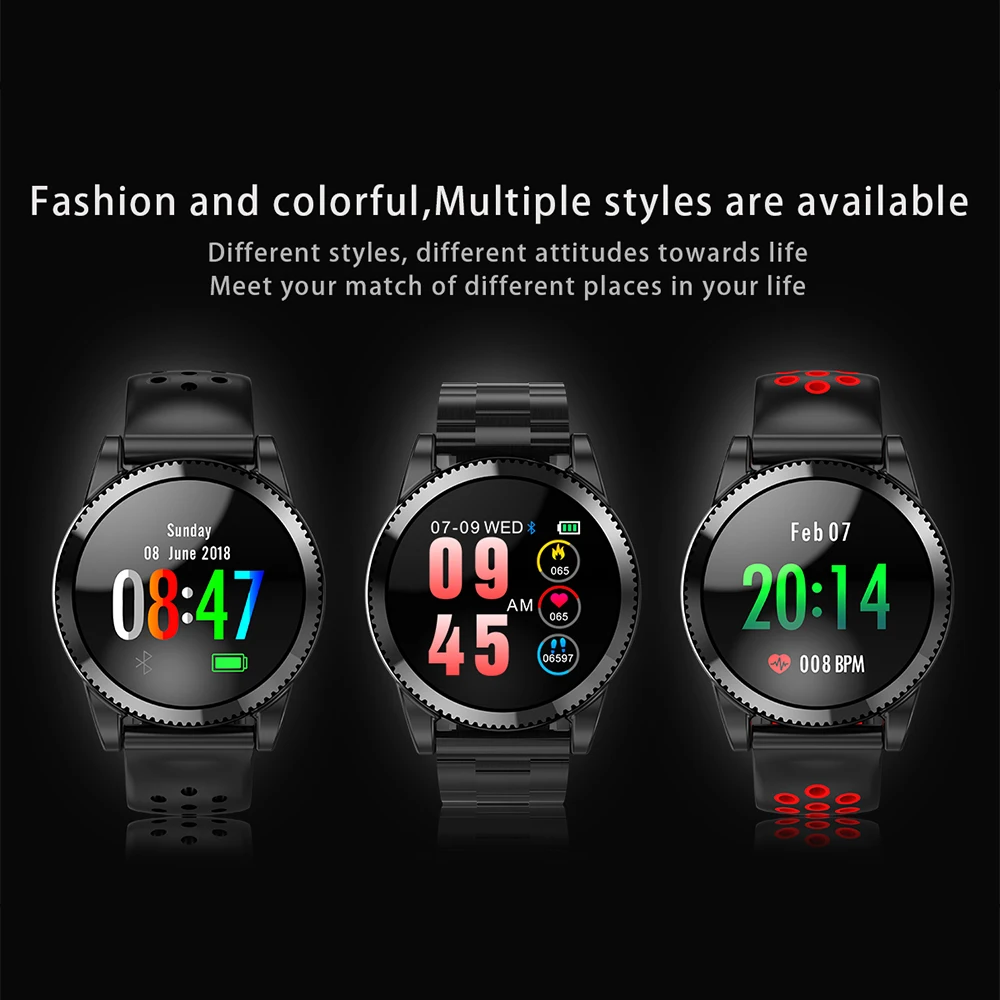 L16 Smart Sports Watch Heart Rate Monitor Blood Pressure Watch Multi-function Color Screen Waterproof Watch