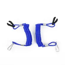 

Stop Kill switch key Safety Lanyard 1pc Jet ski Outboard Blue TPU+PVC For Honda