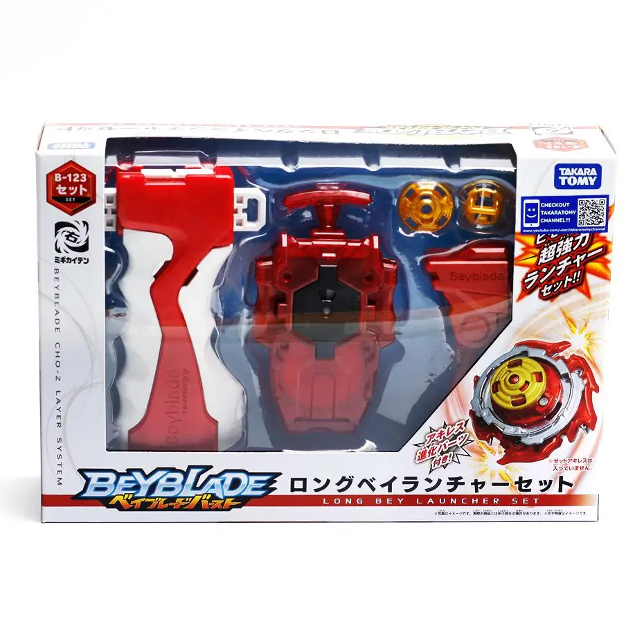 Takara Tomy BEYBLADE Burst Подлинная TOMY B-124 Blast Spiny Gyro P Пламя левое пусковое устройство
