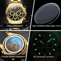 OLEVS Top Brand Men's Automatic Mechanical Watch Deep Waterproof Stainless Steel Strap Scratchproof Men Automatic Wristwatch 6