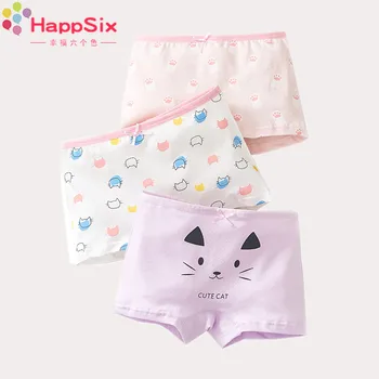 

3pieces children boxer Girls panties girls kids underwear cute pink Modern Christmas deer winter new baby baby girl boxer shorts