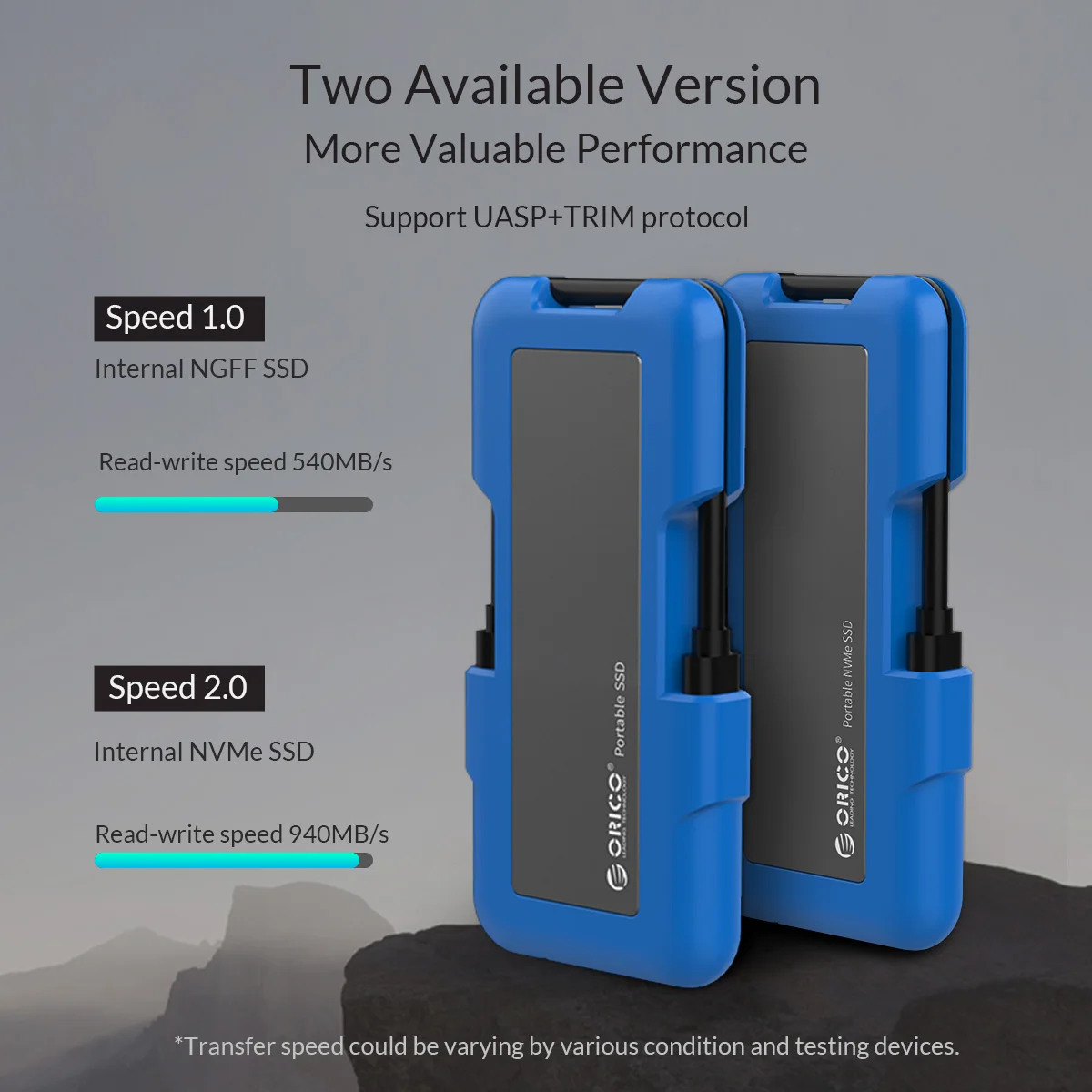 portátil m.2 nvme ngff ssd unidade de