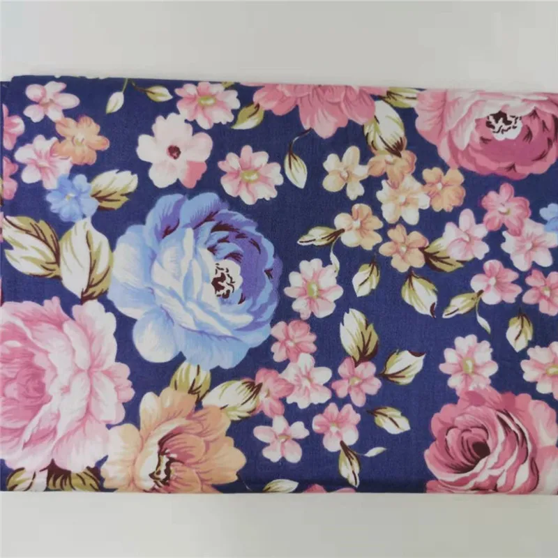 Цветочная серия хлопчатобумажный с рисунком ткань для DIY швейный материал для стеганых изделий дышащая чистая хлопковая ткань для текстильного платья Ремесло