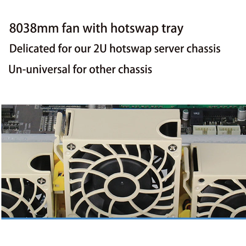 

hotswap dual-balling 8038mm server chassis fan with fan tray