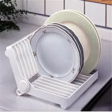 Dish Platte Trocknen Rack Organizer Abtropffläche Kunststoff Lagerung Halter Weiß Küche Organizer-Teller rack Halterung Geschirr Stehen
