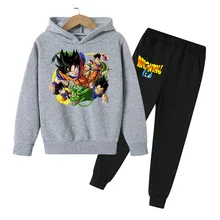 

Cotton Hoodie Anime Dragon- Ball Boys Clothes 2021 Spring Autumn Jackets Girls Fashion Streetwear Fleece Hoody Kids Sportswear