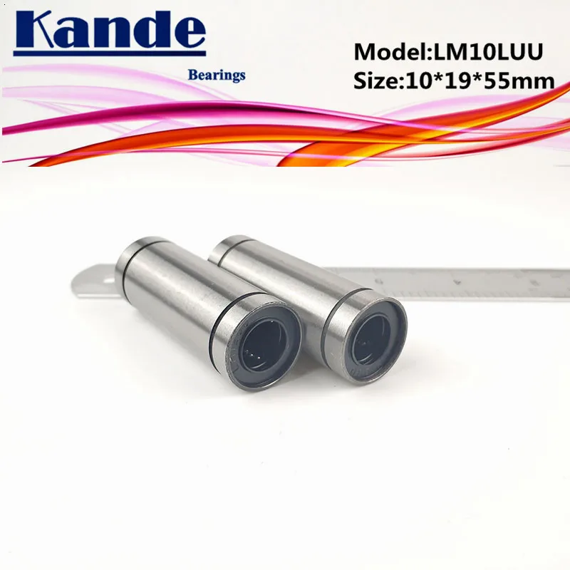 Lml Kande подшипники высокого качества 2 шт. LM10LUU LM10L LM10L UU LM10LUU 10*19*55 мм продлен линейные подшипники LML