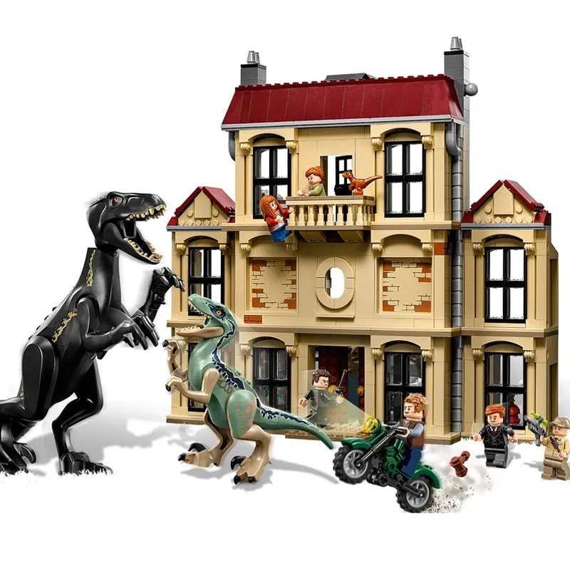 Preise 10928 Jurassic Park Welt 2 Indoraptor Rampage Zu Lockwood Immobilien Baustein Ziegel Spielzeug Kompatibel 75930 Dinosaurier Film