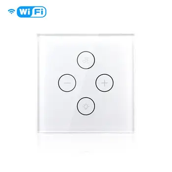 

WiFi Smart Ceiling Fan Light Wall Switch,Smart Life APP Remote Various Speed Control, Compatible with Alexa and Google Home