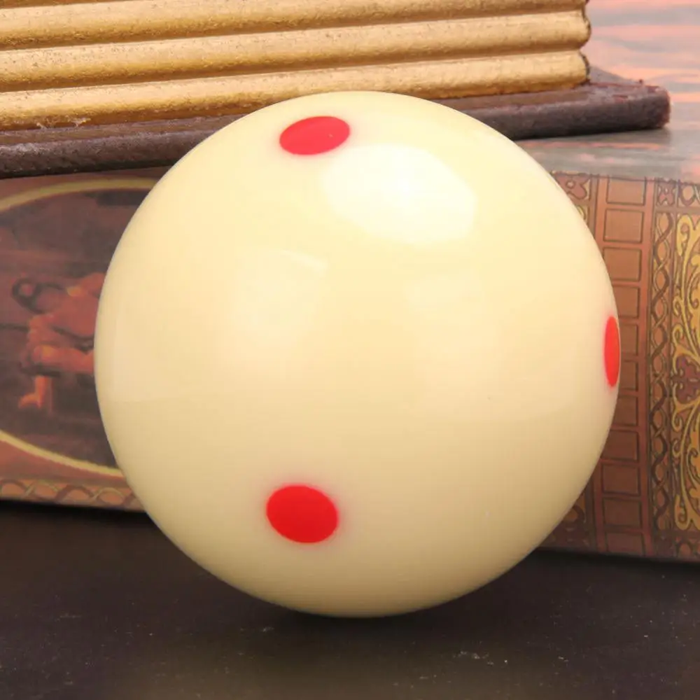 Professional White Cue Ball Spot Measle Pool Billiard Practice Training Cue Ball Snooker Training Balls Accessory for Snooker