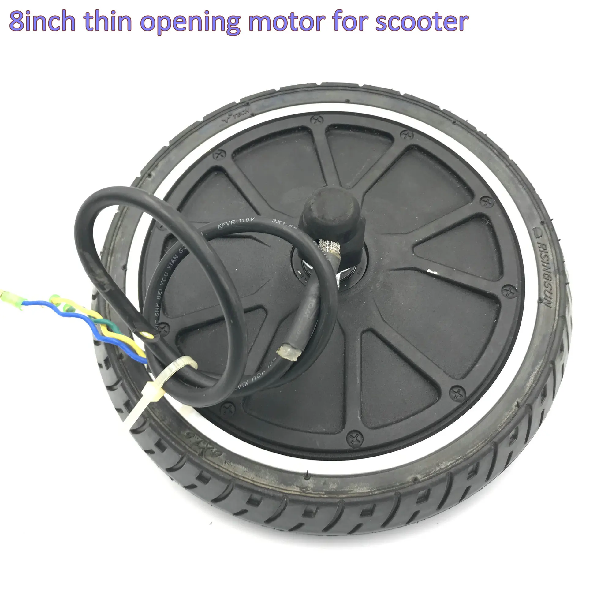 Perfect 8inch BLDC hub motor gearless with tyre 24v36v 180w-400w for electric scooter ebicycle MTB lithium Folding bike motorcycle 2