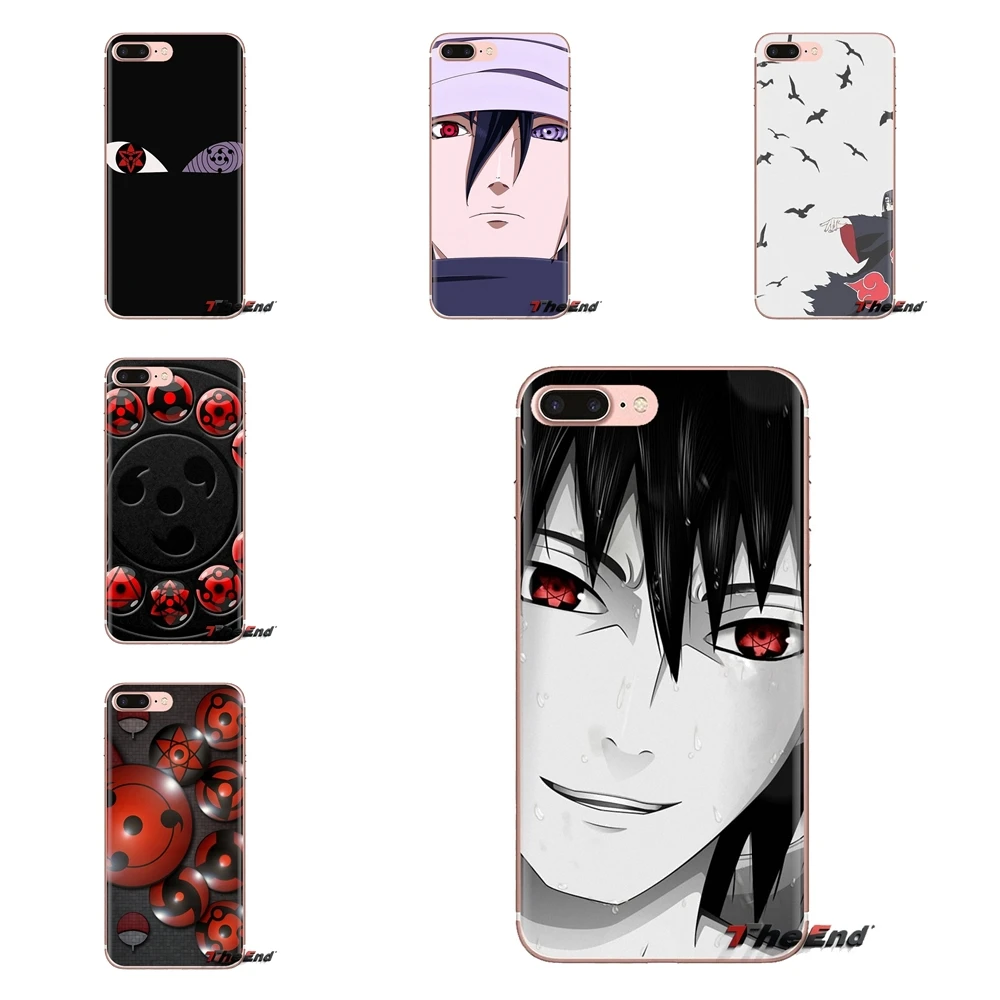 Наруто Шаринган мангекю прозрачные мягкие чехлы Чехлы для iPod Touch Apple iPhone 4 4s 5 5S SE 5C 6