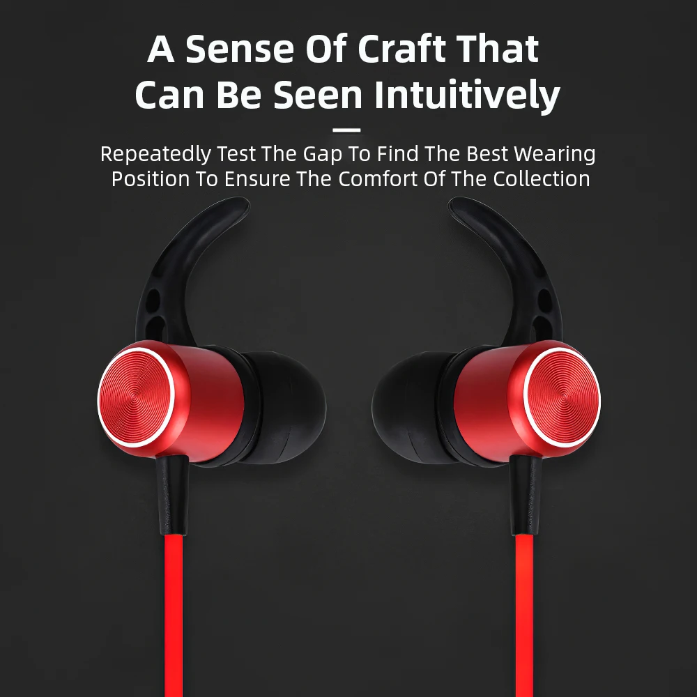 Magnetic V5 0 Blutooth Earphone Wireless TF Card Earbuds Headsets HD Stereo For iPhone 11 Samsung Galaxy S10 Plus Microphone