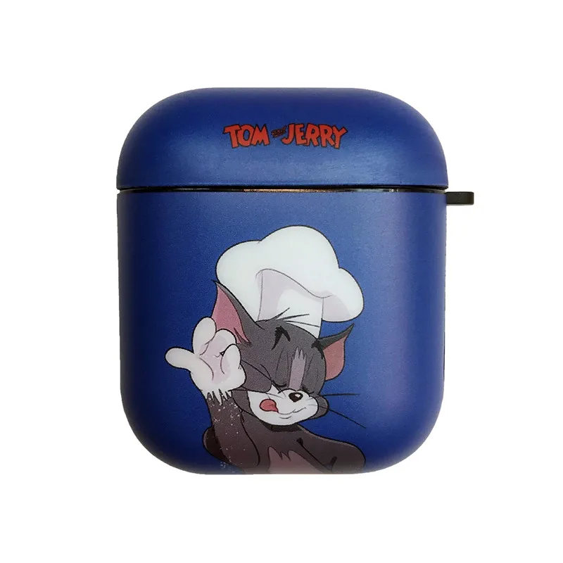 Милый мультфильм Том кошка мышонок Джерри корпусы гарнитурные для Apple Airpods 1/2 ТПУ мягкий силиконовый наушник Защитная крышка аксессуары
