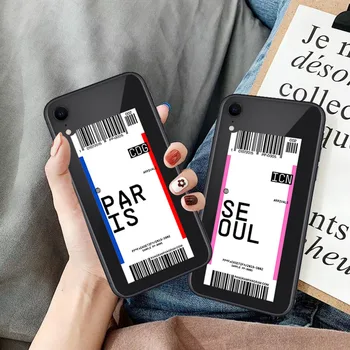 Transparent Letter Phone Case For iPhone