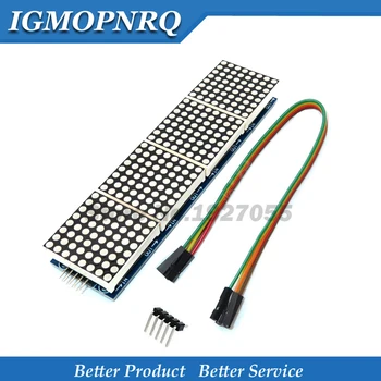 

MAX7219 Dot Matrix Module controller 4 In One Display with 5P Line 4 in 1 Red