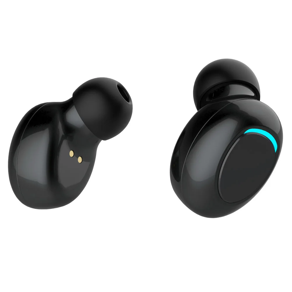С микрофоном беспроводные Bluetooth наушники вкладыши мини перезаряжаемый шумоподавление зарядная коробка бас стерео звук спорт