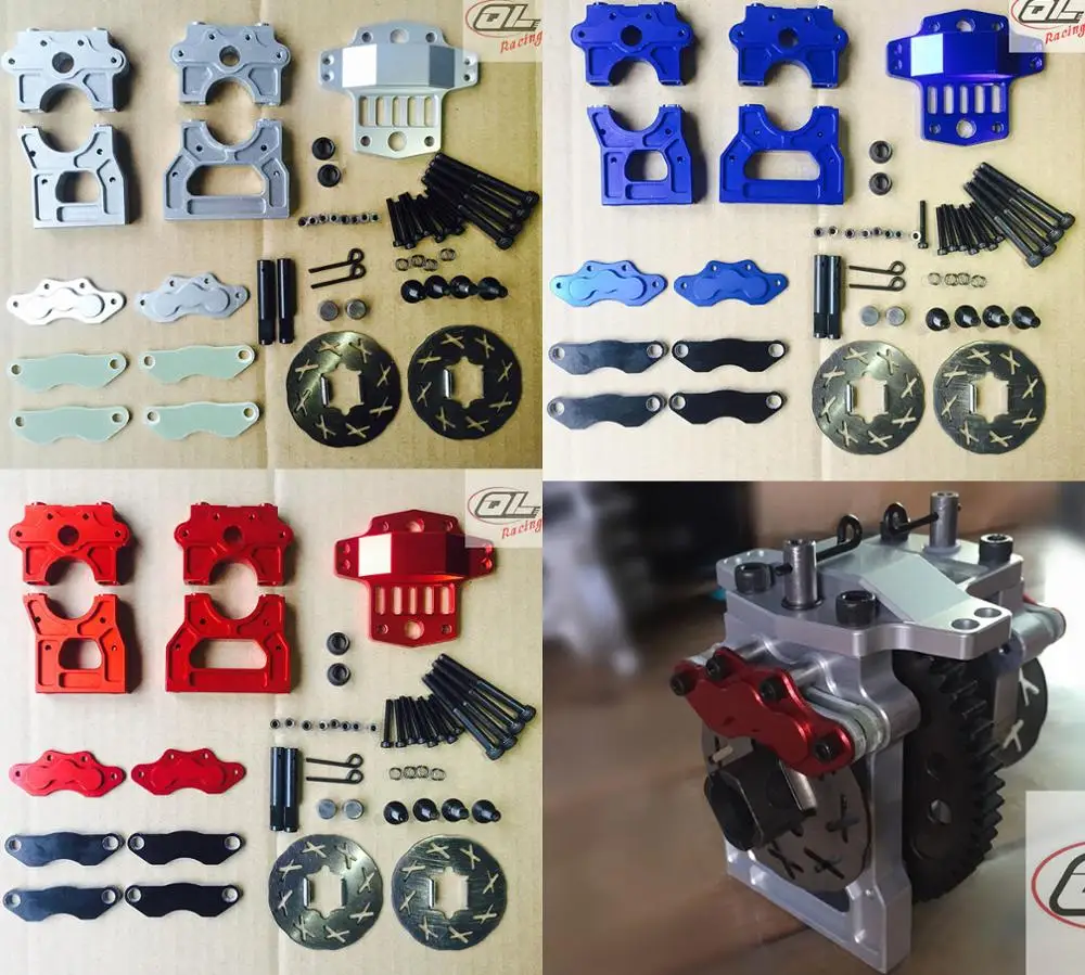 Алюминиевый центр легко смешивается. Крепление с тормозным набором для 1/5 losi 5ive T