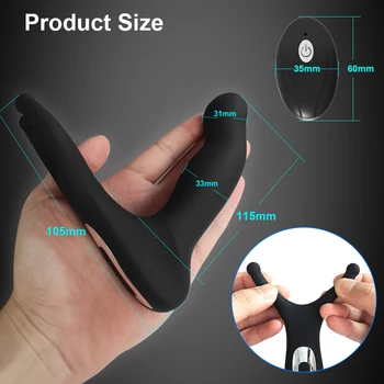 3 in 1 Vibrator Prostate Massager Remote Control Anal Plug Heating Vibrating Butt Stimulator Male Sex Toys for Men Women Couples 4