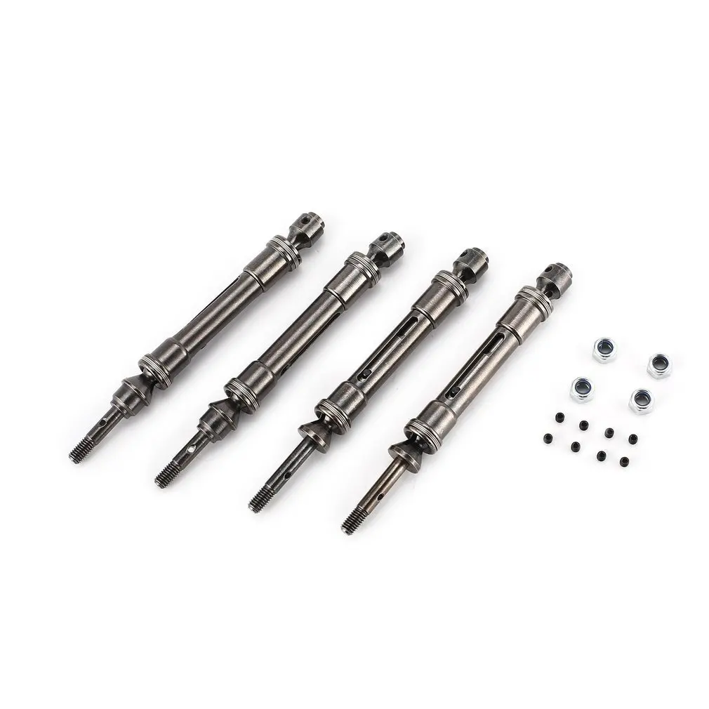 

4pcs Metal Front & Rear Drive Shaft for 1/10 Traxxas Slash 4X4 Short Truck RC Car Part Spare Parts Accessories Component
