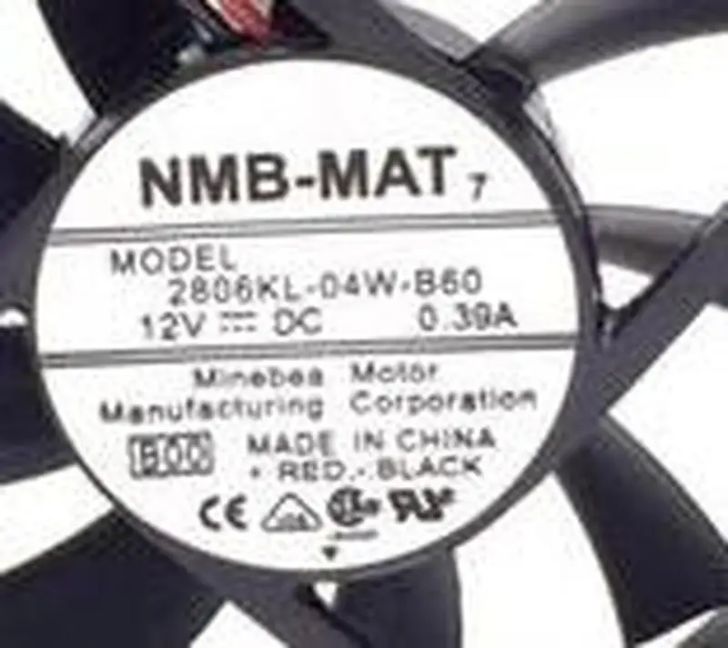 

for 2806KL-04W-B60 C01 Server Cooler Fan DC 12V 0.40A 70x70x15mm 2-wire
