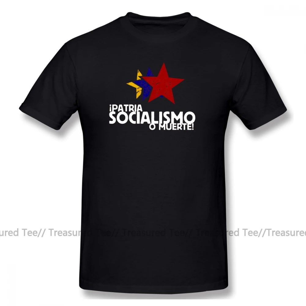 Camiseta patriótica de Hugo Chavez, camiseta de Socialismo O Muerte 100  algodón 5x, camiseta divertida informal de manga corta para hombre|Camisetas|  - AliExpress