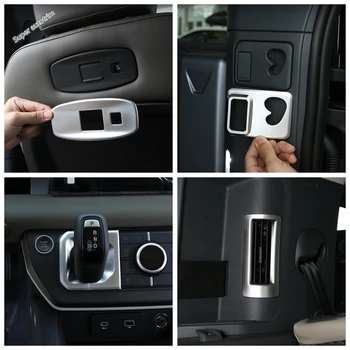 

Lapetus Auto Rear Trunk Hook up / Seat Back Button Switch Cover Trim Fit For Land Rover Defender 110 2020 2021 Accessories