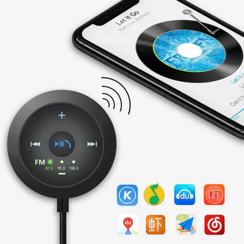 5 V/2.1A USB зарядное устройство для громкой связи 12~ 24V OELL автомобильный fm-передатчик для Bluetooth громкой связи AUX MP3-плеер Радио адаптер