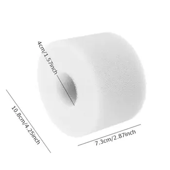 

Washable Filter Sponges 2pcs Foam Reusable Hot Tub Swimming pool White