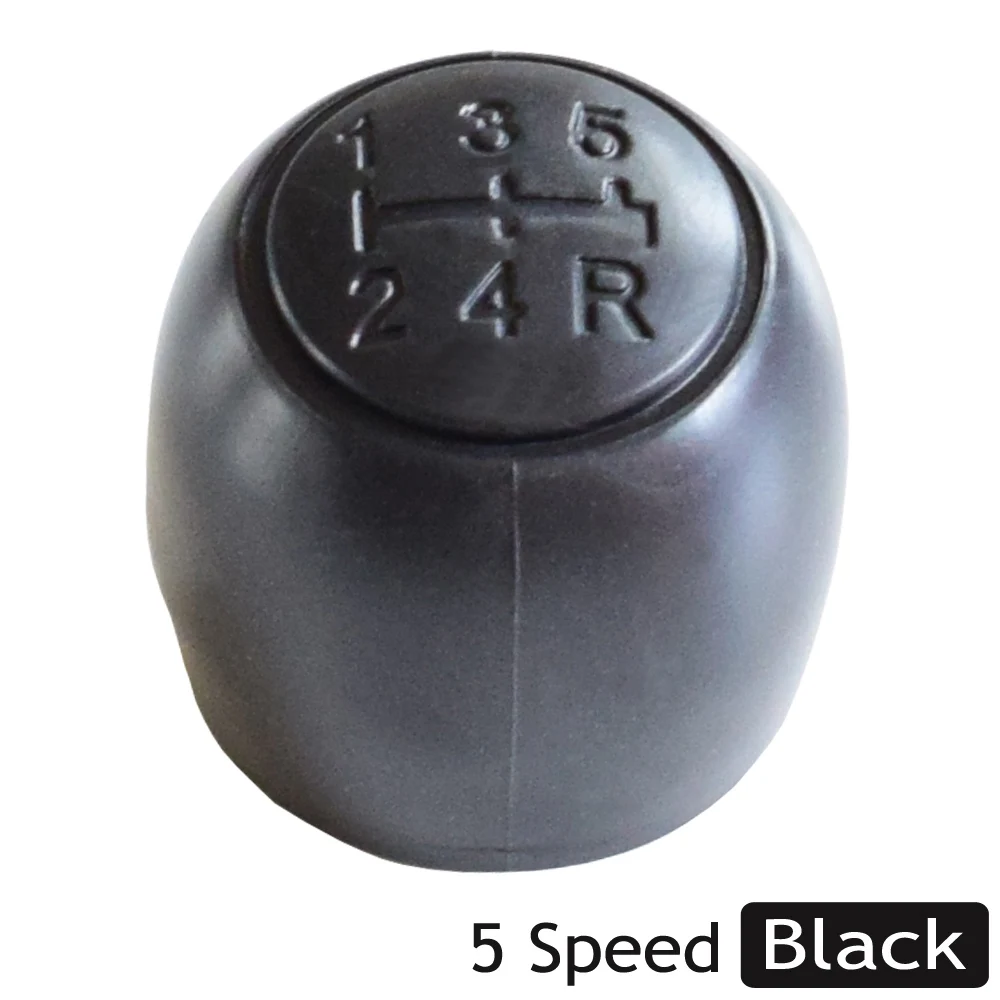 Рычаг переключения передач Ручка рычага переключения подходит для Fiat 500 500C панда 2003-2012 автомобиль 5 скоростей руководство с Gaiter автостайлинг на багажник - Название цвета: Черный