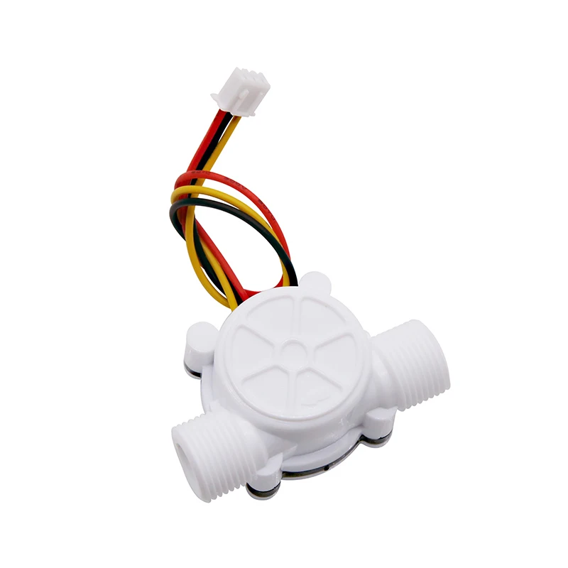 1/4" 3/8" 1/2" 3/4" Water Flow Sensor 1.75MPa Hall Sensor Turbine Flowmeter DC5~18V Measure Flow Medium