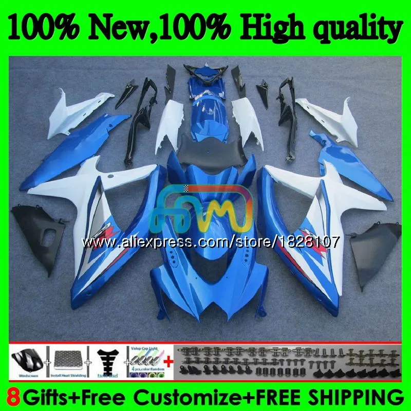 Комплект для SUZUKI GSXR 600 750 CC светильник синий GSX R600 GSXR600 08 09 10 38BS. 35 GSX-R600 GSXR-750 K8 GSXR750 2008 2009 2010 обтекатель