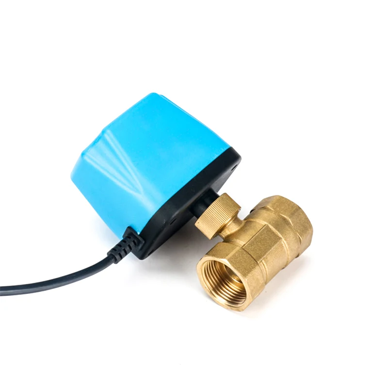 1/2" 3/4" 1" 2" Normally Closed 220V 12V 24V 2-Wire Brass Motorized Ball Valve Replace Solenoid
