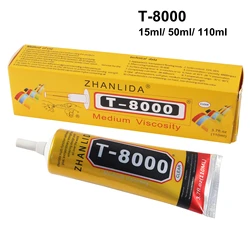 Colle polyvalente 110, 15ml, 50ml, T 8000 ml, adhésif industriel, bijoux artisanaux, strass et vernis à ongles, bricolage, cadre de téléphone, écran de fixation 