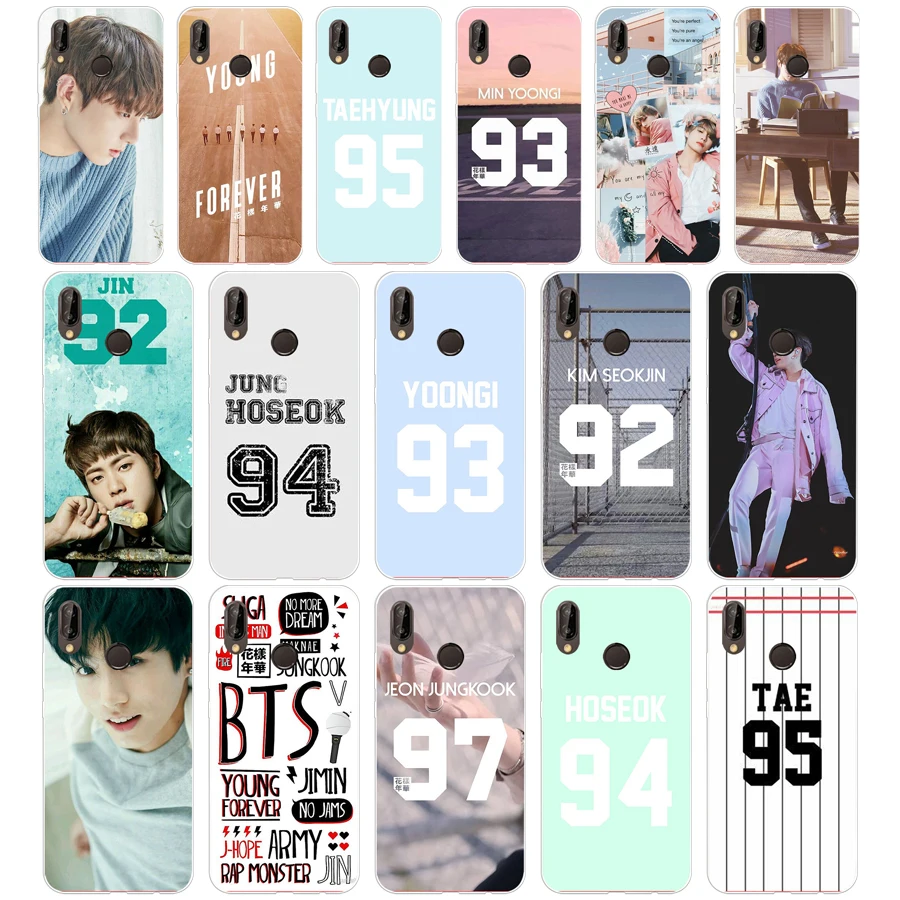 051FG TS jersek Jungkook jhope jimin T Мягкий Силиконовый ТПУ чехол для huawei Mate P20 P30 Llte Pro Y6 Y7 2019 |
