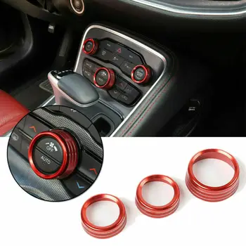 

Ring Switch Knob Trim For Dodge Charger 2015-2019 Replacement Set Car Auto