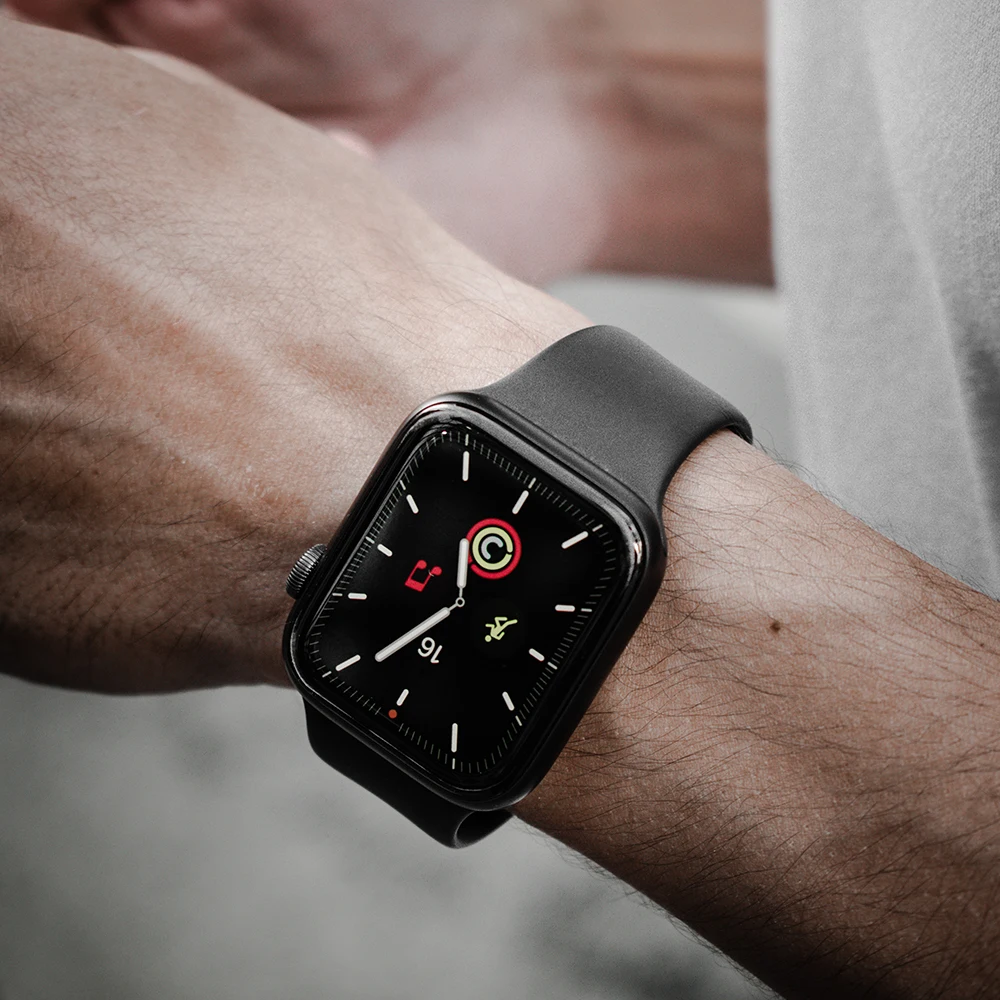 Silicone Strap for Apple Watch Band Series 7 654 321,44/40mm 42/38mm 45/41mm Smartwatch Bracelet Watchband for Apple Watch SE